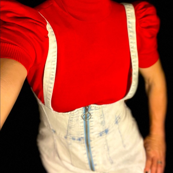 2/$25Wild Fable;Acid wash corset style,midi zip up suspender dress.Like new! - Picture 1 of 5